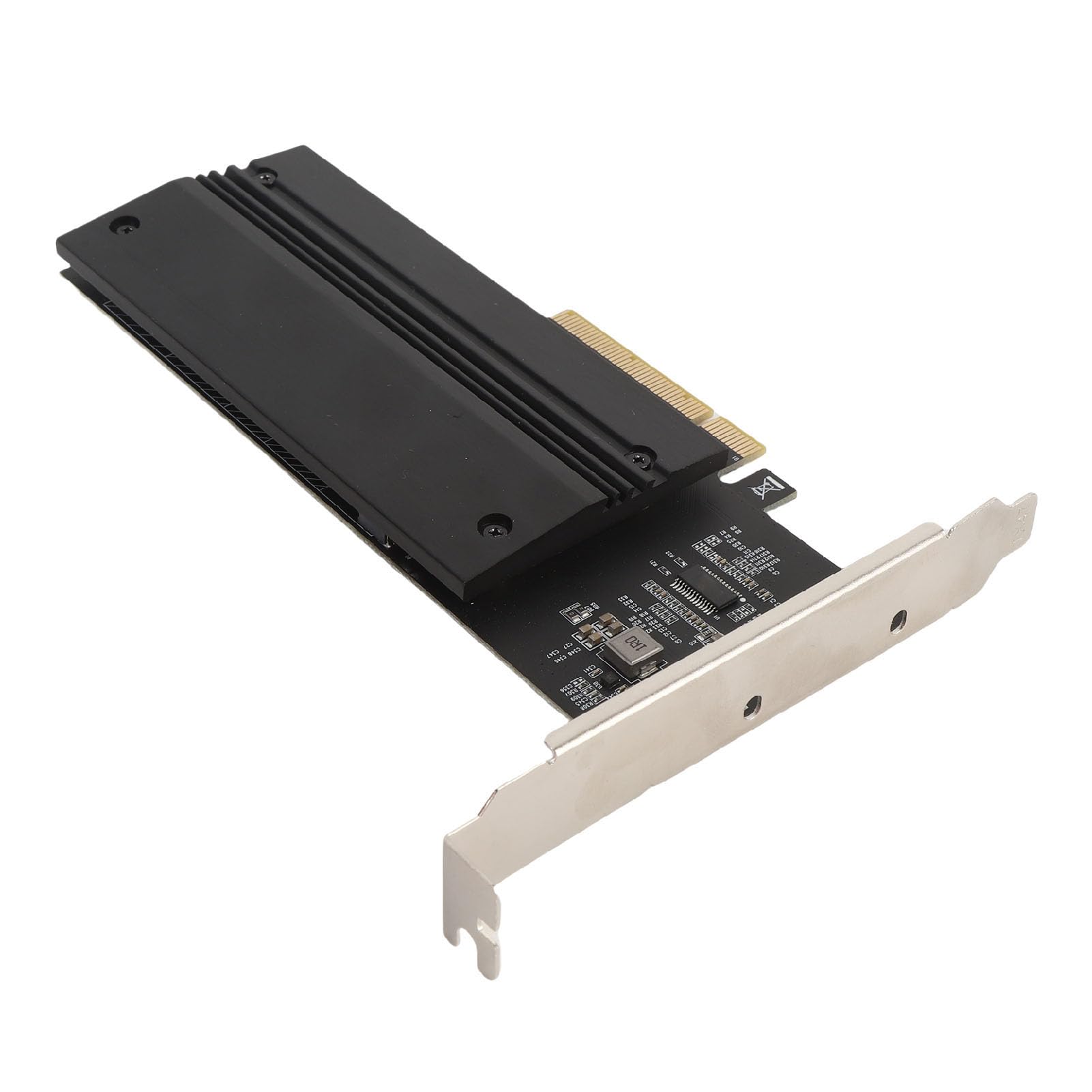 Nvme Pcie Adapter Card CPU Heat Sink for 2 Port Pci Express M.2 X8, Aluminum Interface Card Expansion Board Memory Readers