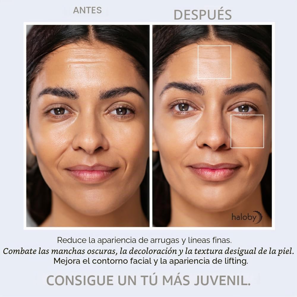 Varita Facial 5 en 1 | Dispositivo de Microcorriente y Luz LED para Antienvejecimiento | Masajeador Facial Con Terapia de Luz Roja y Azul, Calor para Rejuvenecimiento