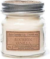 Vista 65 de ECO CANDLE CO. Vela reciclada, Pastel de Ron y Caramelo, 26 oz. - Aromas de Caramelo, Ron, Arce, Almendra, Pera y Vainilla - 100% Cera de Soya, Sin