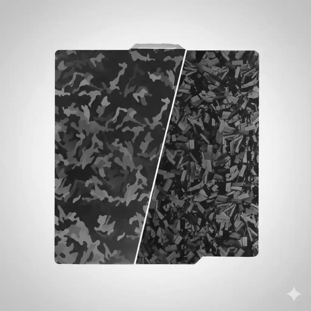 Autables Dual-Sided Natural Camouflage-Crystal Camouflage Build Plate for BambuLab A1, X1, X1C, P1S, P1P – Magnetic Spring Steel Flexible 3D Printing Bed 257 X 257mm-picture-14