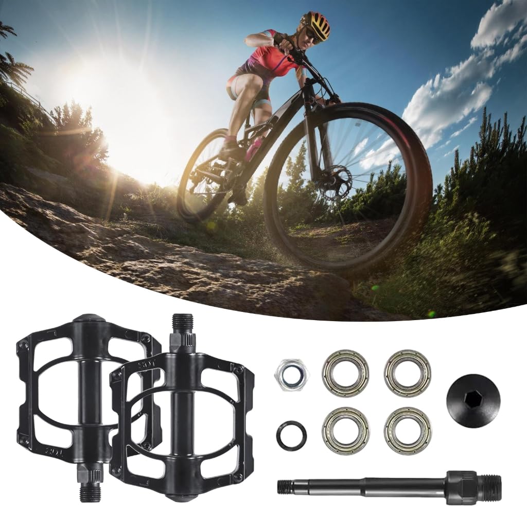 4 Cuscinetti Pesi Leggeri Biciclette Piattaforma Pedali Forti In Lega di Alluminio Biciclette Pedali Piatti Pedali Mountain Biciclette