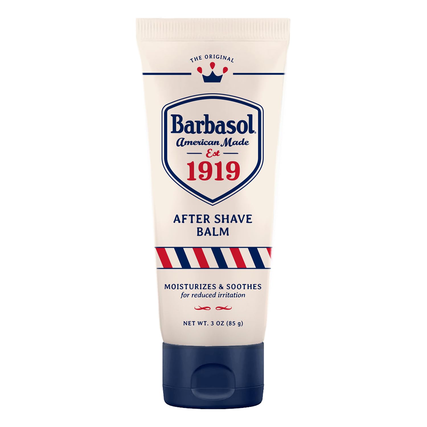 Barbasol 1919 After Shave Balm | Post Shave Balm for Men of All Skin Types | Travel Size Aftershave Cream Soothes, Moisturizes Skin w/Vitamin E, Provitamin B5, Distilled Witch Hazel, 3 OZ (Pack of 1)