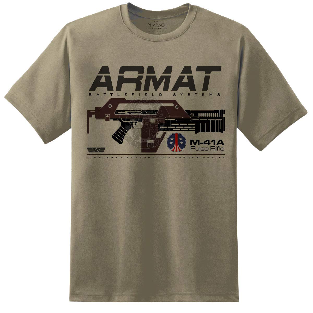 Dpx-1 Men's Sand Aliens Armat M41a Pulse Rifle T Shirt Xenomorph Nostromo Movie (3Xl 54/56")