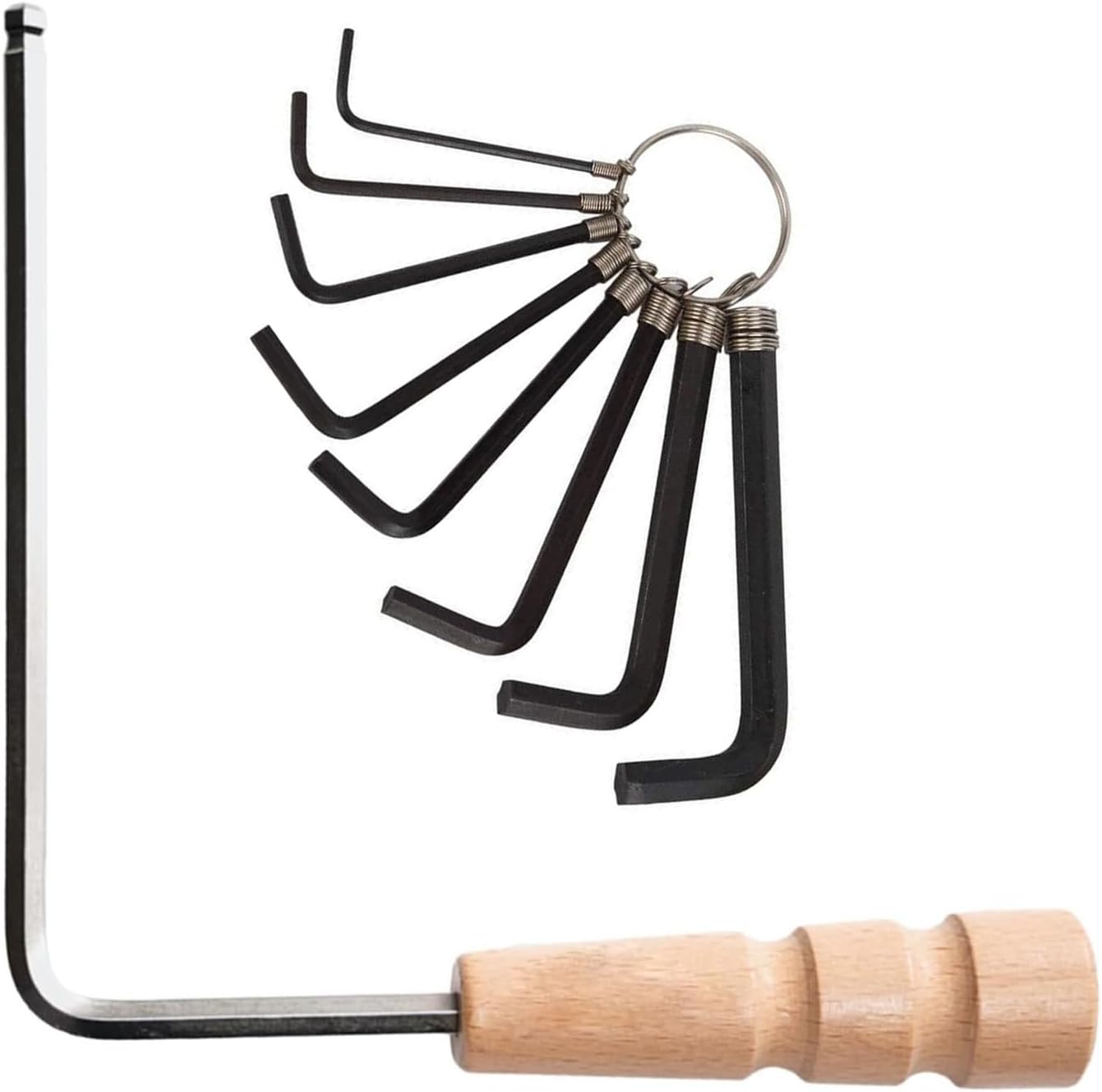 Guitar Trusses Rod Allen Wrench Set Wood Handle Repair Wrench Guitar Neck Adjustment Repair Tool for Acoustic Guitar