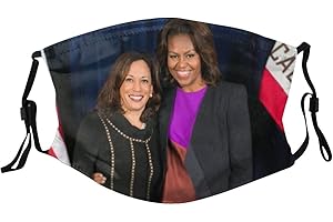 Kamala Harris and Michelle Obama for America Face Mask with 2 Filter...