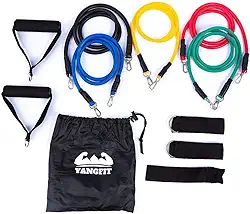 Kit Elástico Extensor com 11 Itens Treino Funcional Yangfit