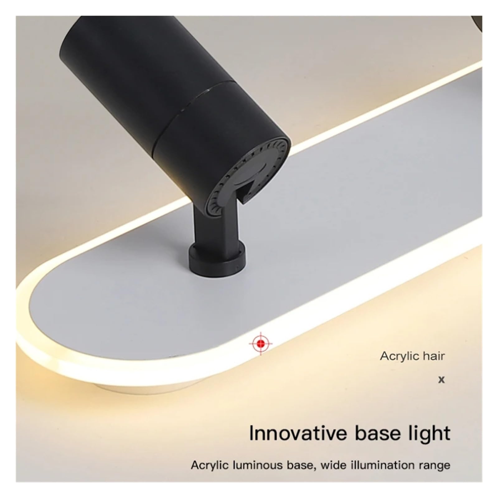 Nowoczesna lampa sufitowa LED kompatybilna z salonem, sypialnią, korytarzem, prosty pasek, dekoracja ganku, balkonu, reflektorów, żyrandol-czarny-60 cm