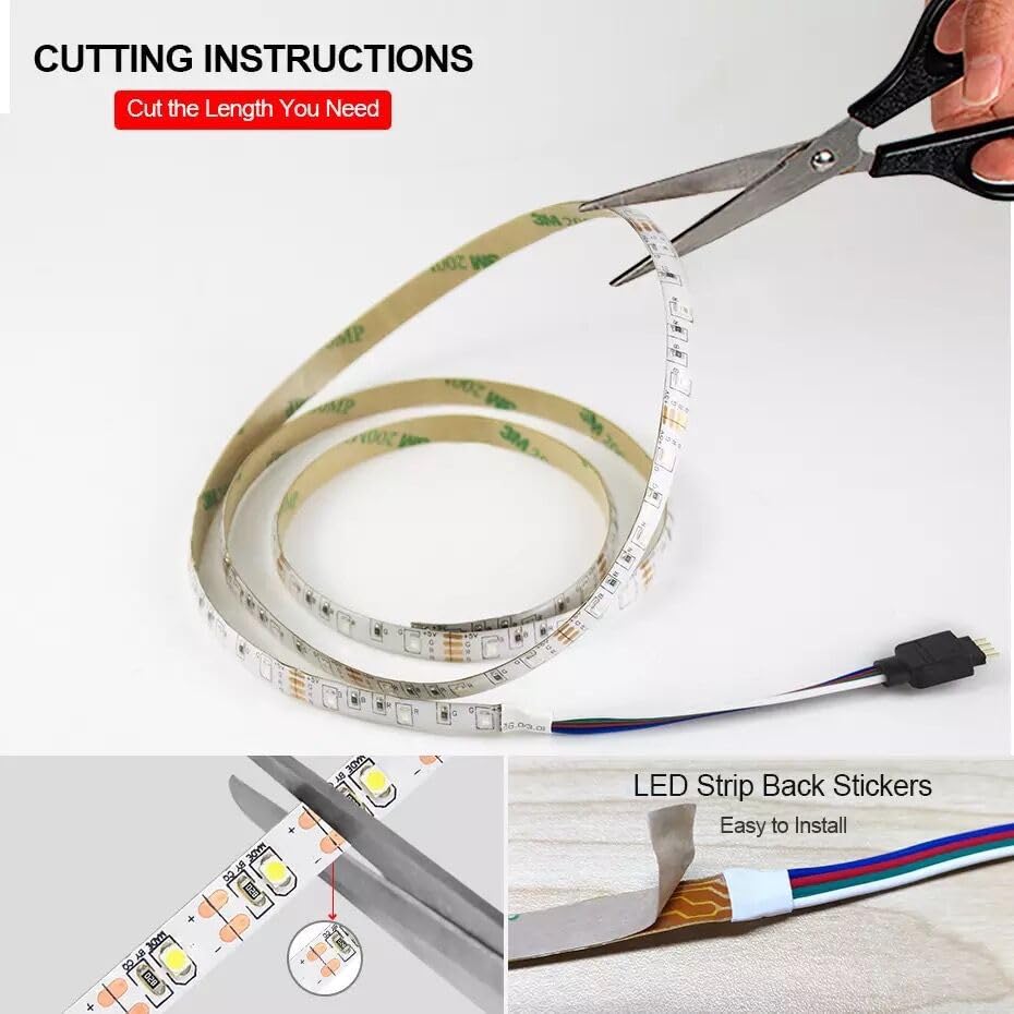 Cinta LED flexible 1m con luz blanca miniatura 6