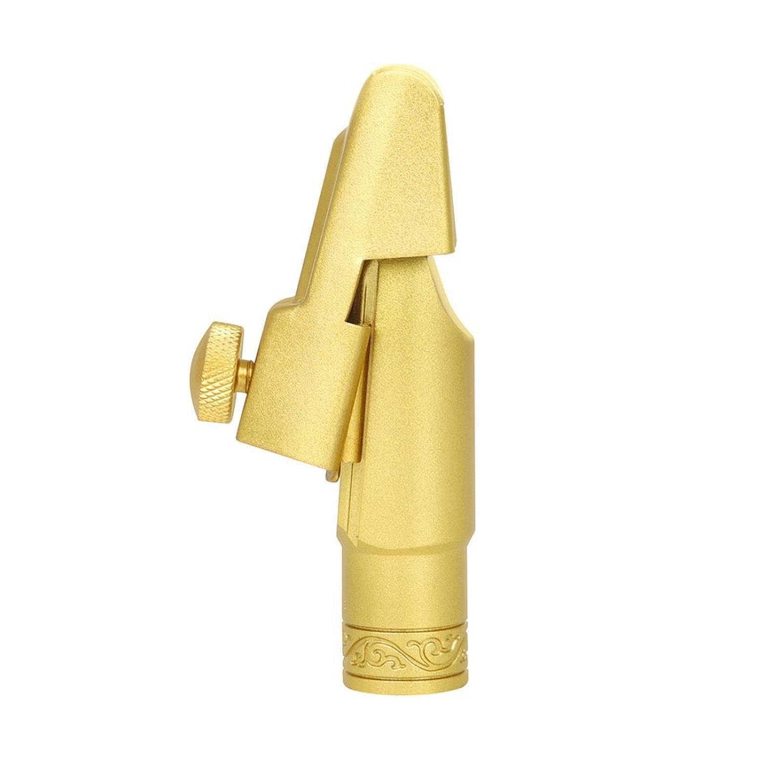 Boquilla de saxofón profesional chapada en oro, diseñada para | que buscan claridad de sonido y boquillas para saxofones altos con parches de ligadura.