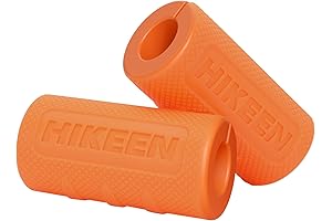 Hikeen Non-Slip Weight Lifting Thick Bar Dumbbell Grips Help You Build Muscle...