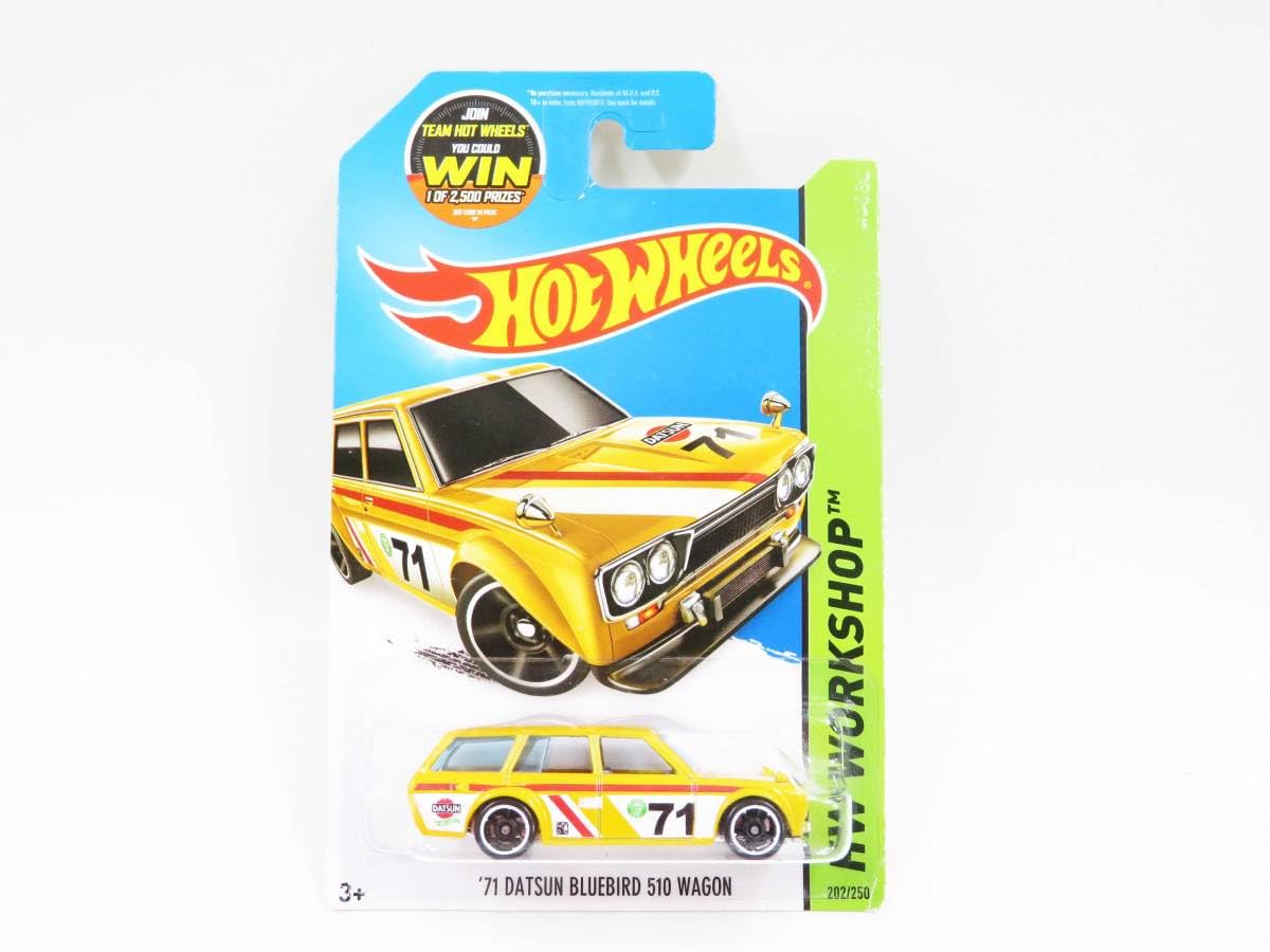 ミニカー 71 Datsun Bluebird 510 Wagon HW WORKSHOP Amazon.com: Hot Wheels '71 Datsun Bluebird 510 Wagon