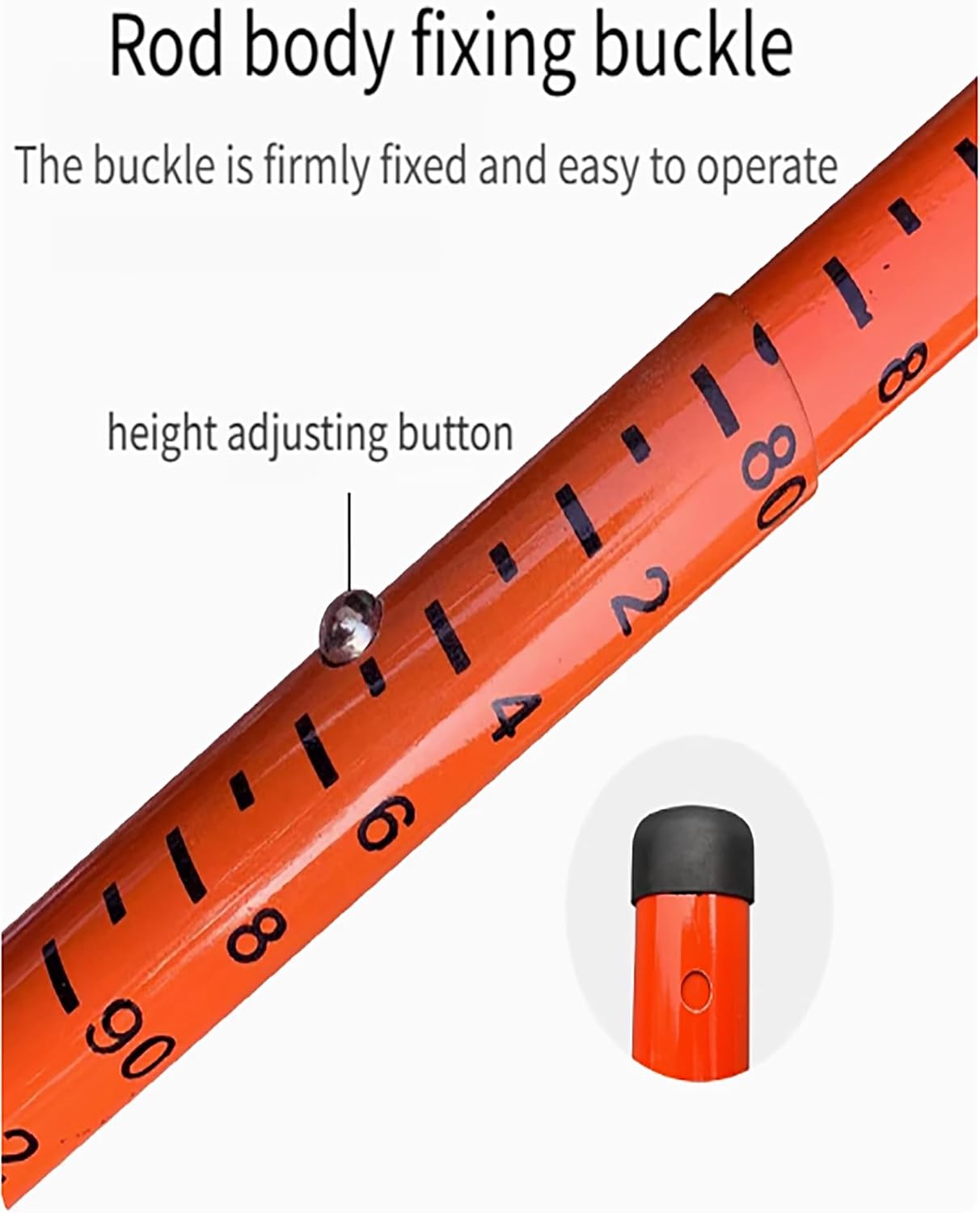 Telescopic Measuring Ruler for Linemen - 39.4ft Epoxy Resin Height Measuring Stick for Live Power Lines & Construction with Hook - Durable & Accurate Measurement Tool,1200cm/39.4ft