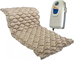 Colchão De Ar Hospitalar Pneumatico Caixa de Ovo Tratamento e Prevenção Anti Escaras até 135kg com Botão de Intensidade da Pressão Com Motor Compressor 127V