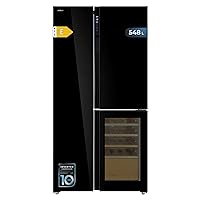 Cecotec Frigorifero Combi Bolero CoolMarket TDW 548 Black Glass E. 436L