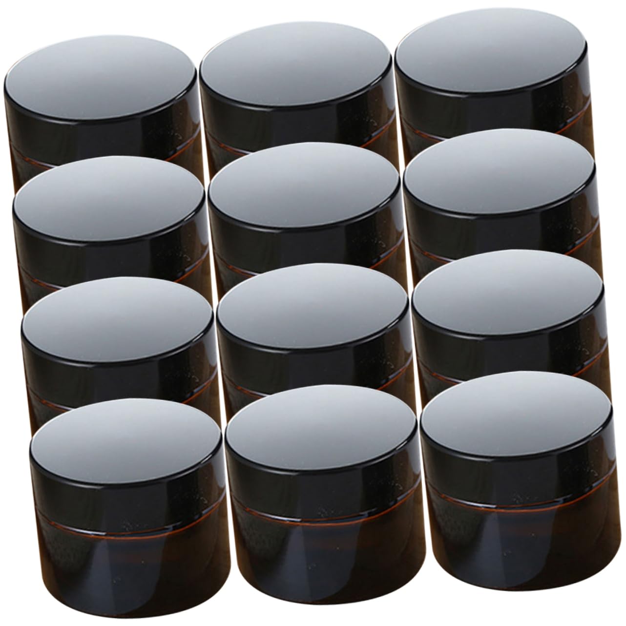 VICASKY 20pezzi Barattoli per Crema Vuoti Flaconi da Viaggio per Scatole di Campioni di Cosmetici Contenitori di Vetro Riutilizzabili Piccoli Barattoli per Campioni di Bellezza Ermetico Pe
