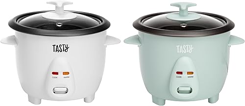 Miniatura 7 de Tasty Mini olla arrocera con tazón antiadherente extraíble y función de mantenimiento automático del calor, ideal para sopas, guisos, granos y