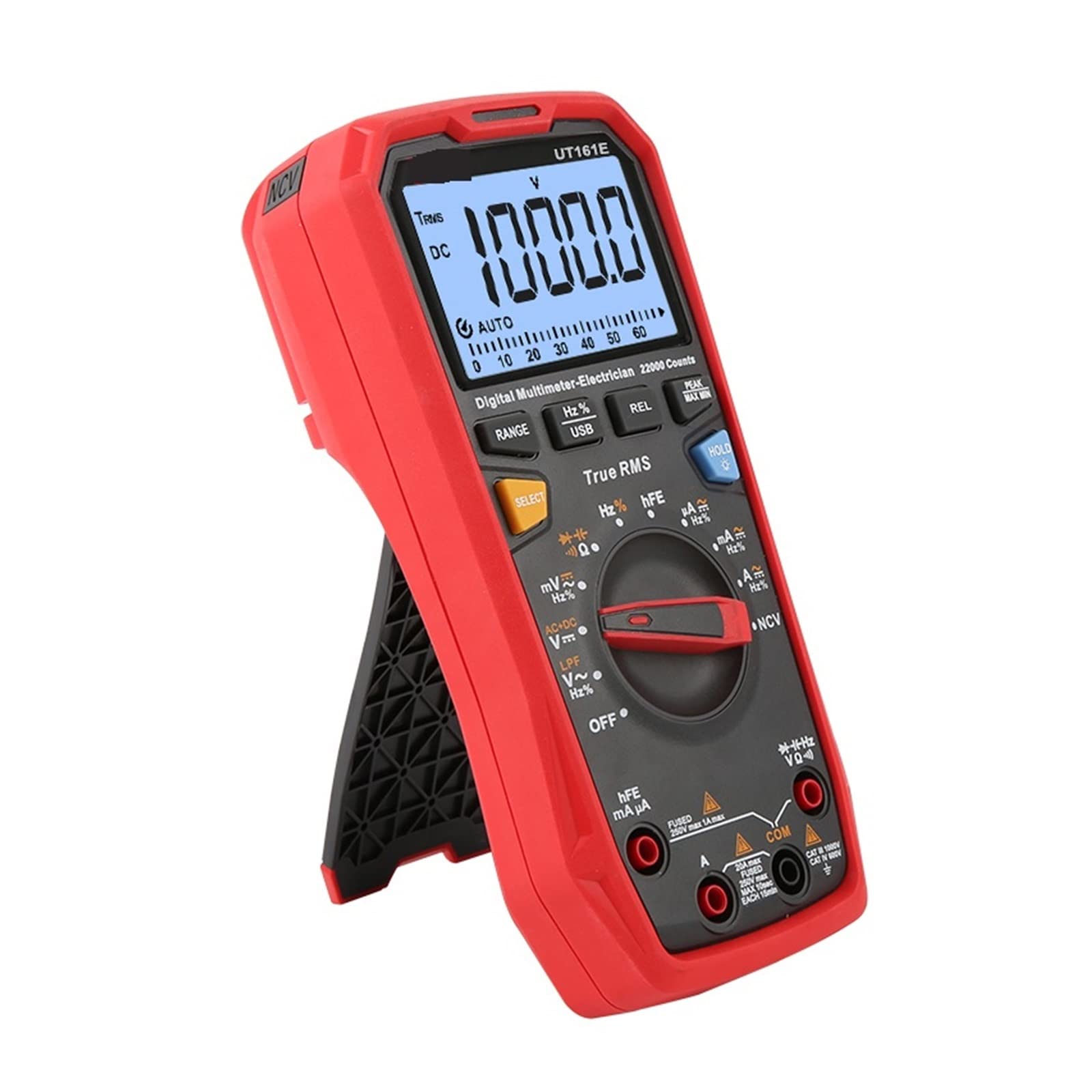 Multimètre numérique Intelligent Rechargeable Multimètre numérique testeur Professionnel True RMS CE voltmètre Outils électriques mètre de Tension ca