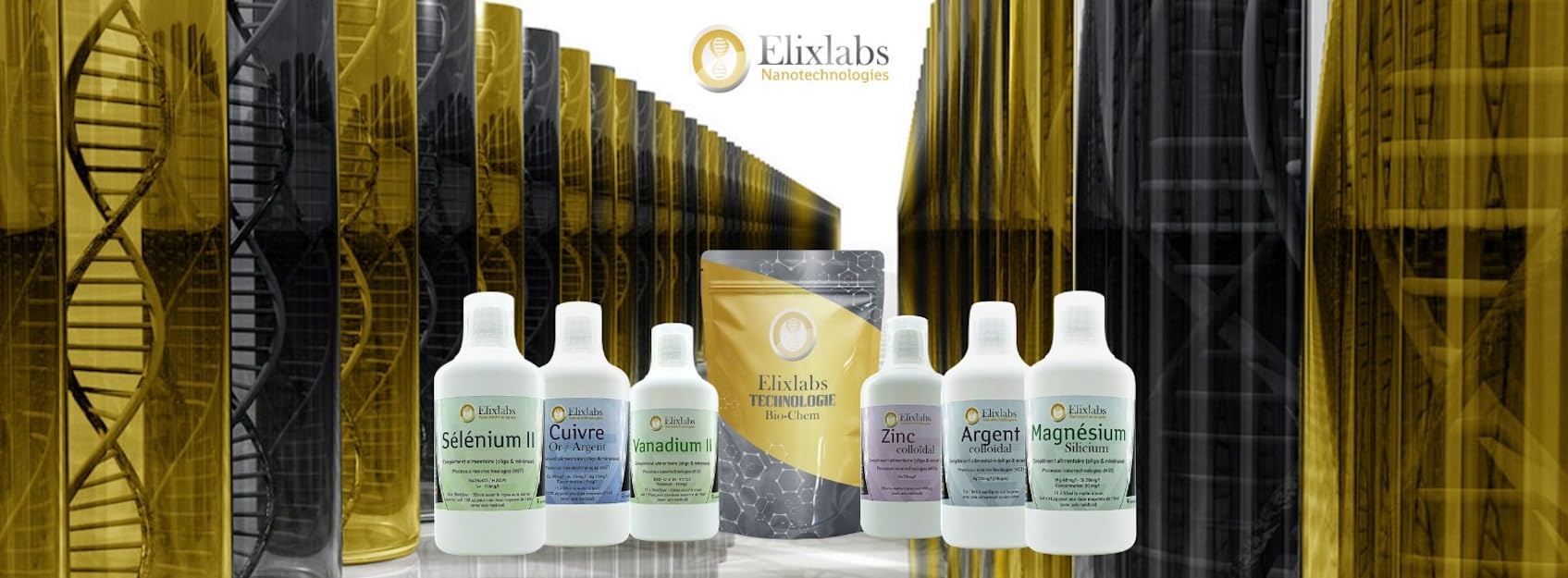 Rame oro argento - concentrazione di 10 mg/l (CU 8 mg/l – A 12 mg/l – Ag 10 mg/l) - 500 ml. Elixlabs® produzione francese di alta qualità e 100% naturale laboratorio certificato (Neutre)