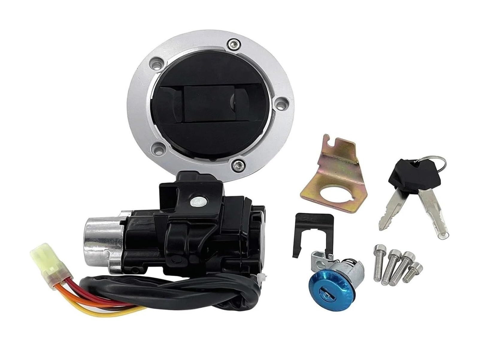 Cerradura De Encendido para Suzuki para SV650A 2003-2009 para SV1000S 2003-2007 Interruptor Arranque Encendido Motocicleta Combustible Juego Cerradura con Llaves