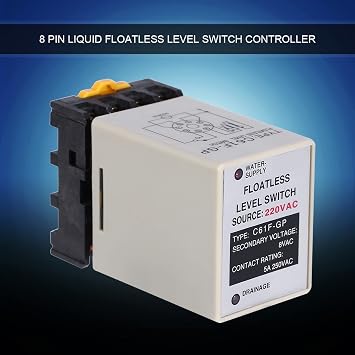 Qcwwy Capacitance Level Sensor Floatless Level Switch Automatic Control Circuit Water Industry Controller Floatless Liquid Sensor Control Components Pump Float Switch Relay