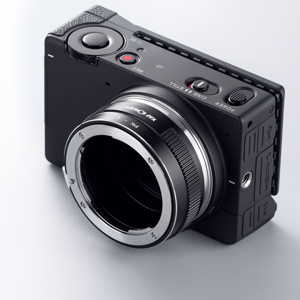K&F CONCEPT Objektivhalterungsadapter PK-L Manueller Fokus, kompatibel mit Pentax K(PK)-Objektiven auf L-Mount-Kameragehäuse.