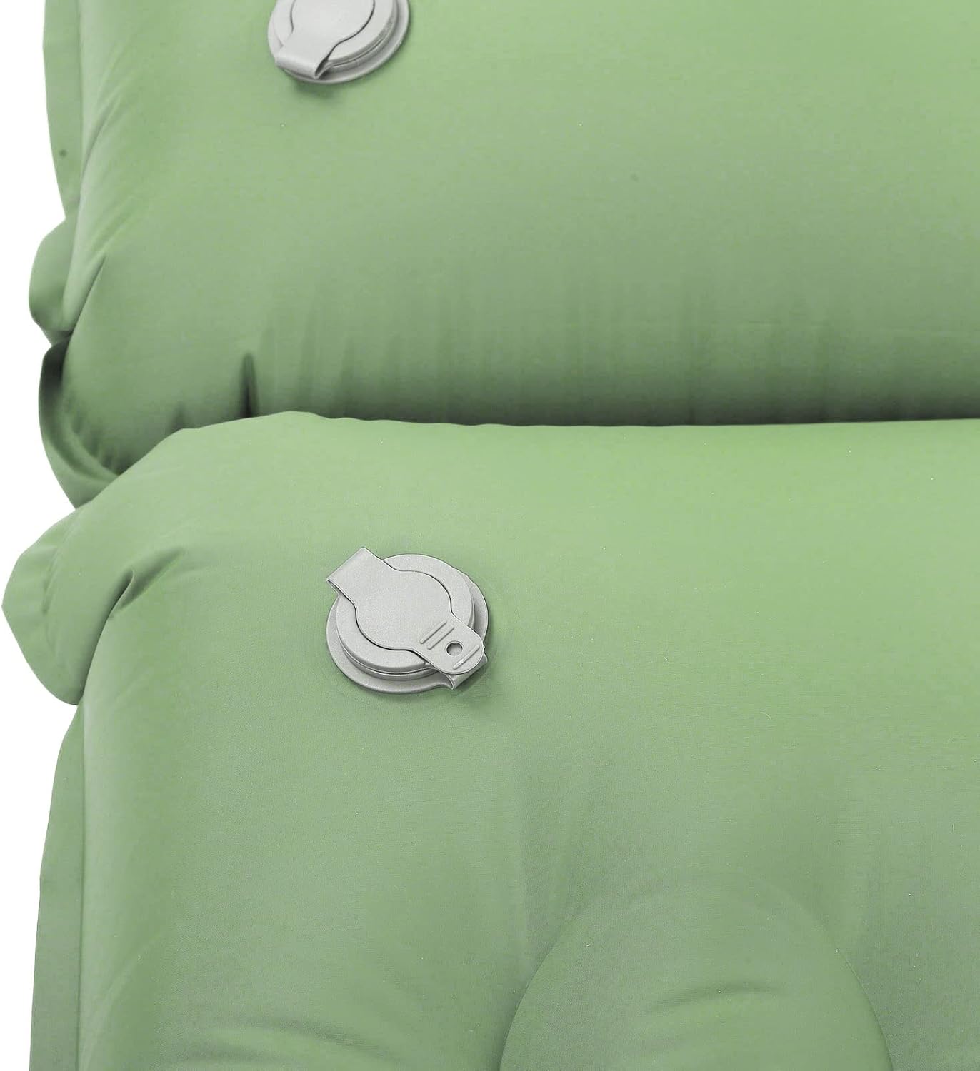 Sorandy Double Camping Sleeping Pad, Self Inflating Inflatable Roll Camping Mattress, 2 Person Camping Mat with Pillow Built in Foot Pump for Outdoor, Light, Compact, Comfortable