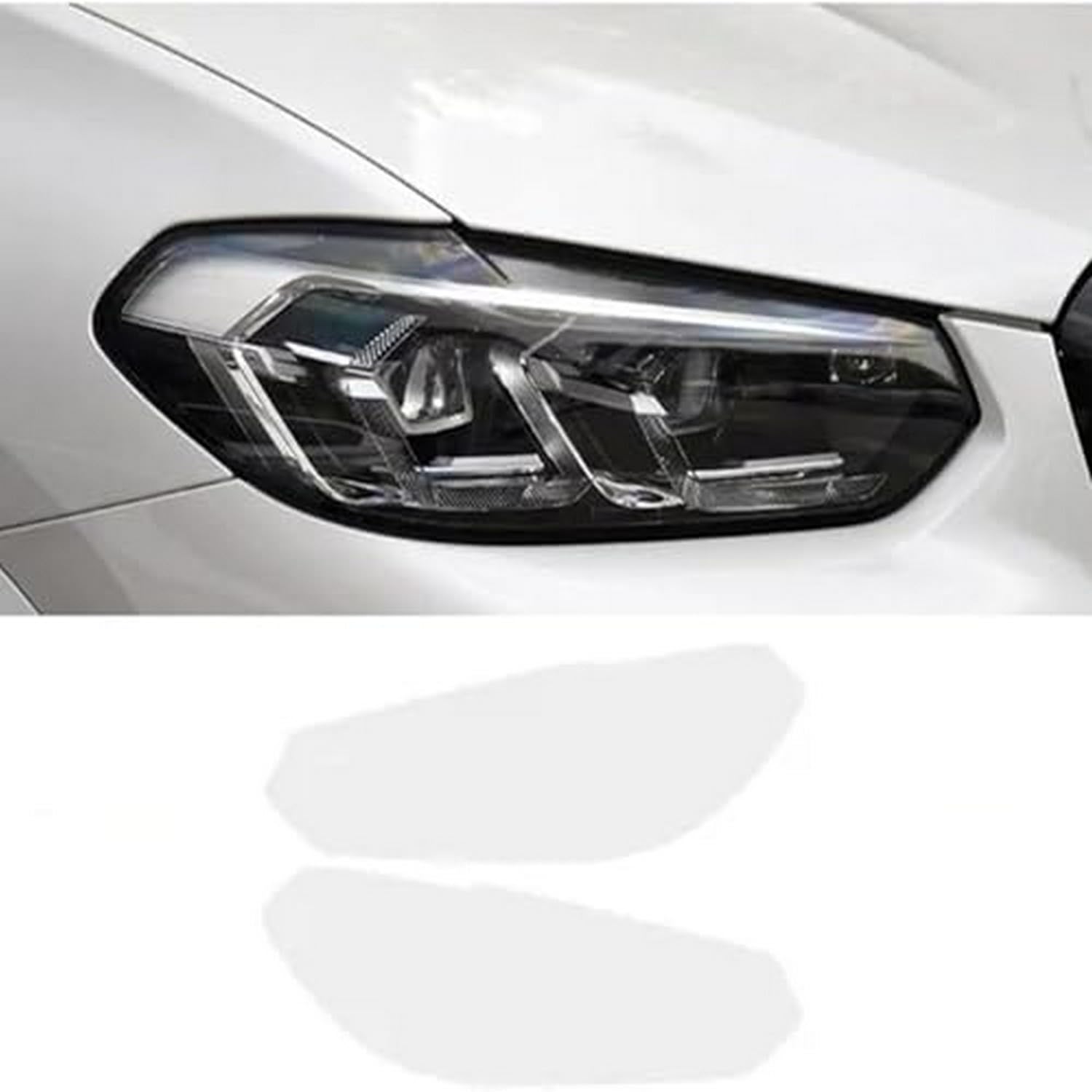 Film protection phare BMW X3 G01 Ix3 2022-2023 TPU noir fumé