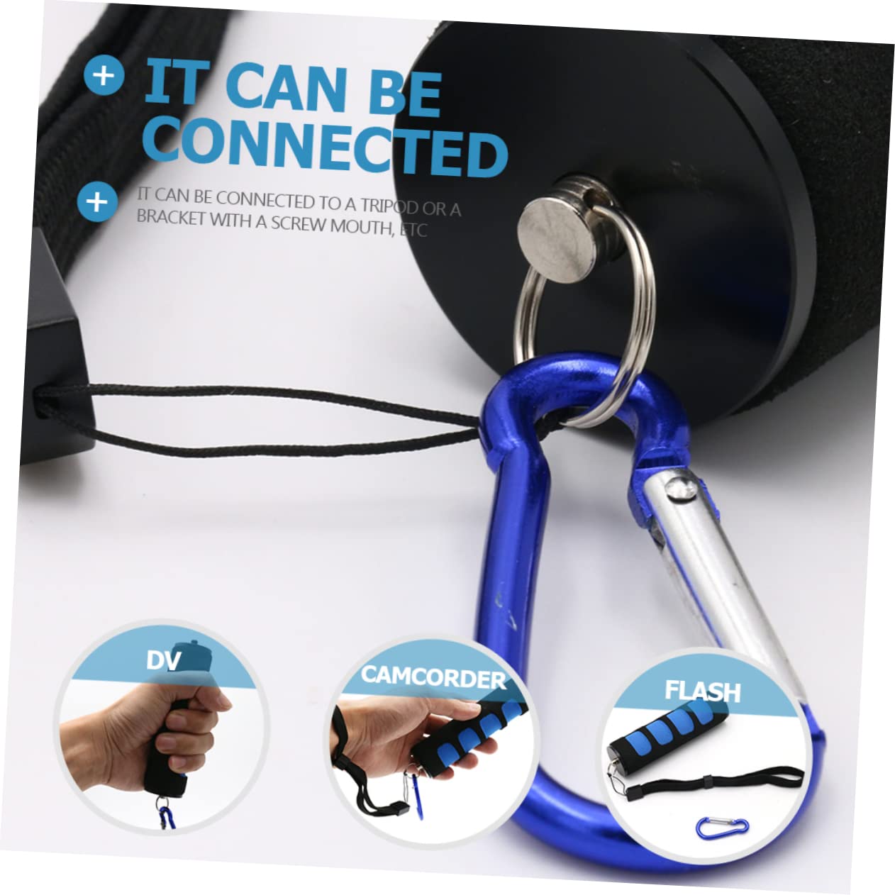 SEWACC Led Video Light Stabilizer for Camcorder Handheld Camera Stabilizer Grip