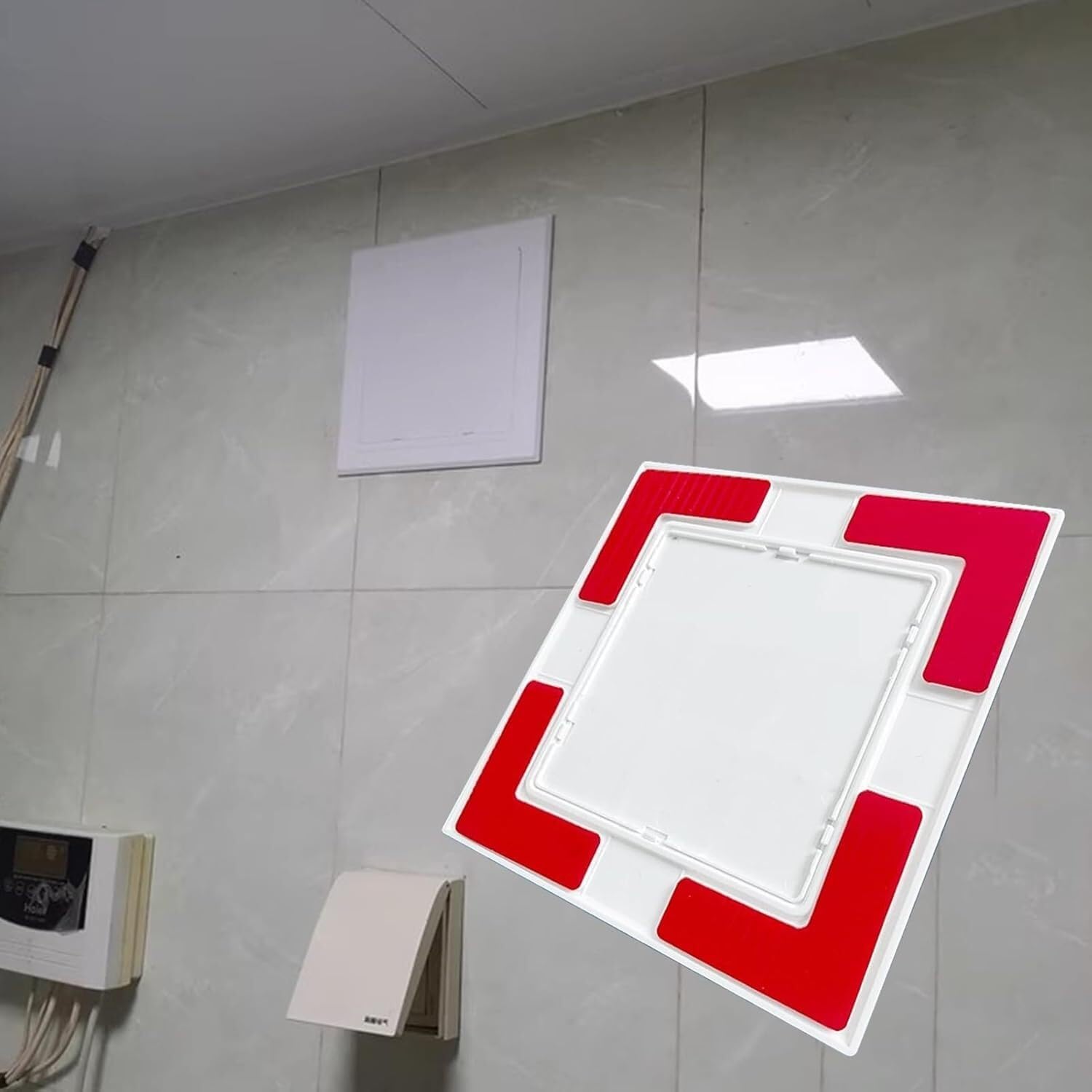 Kanduo One Color Plumbing Access Door Self Adhesive Access Panel For Bathroom，Wall Ceiling Bathtub Small Access Door Hatch For Tile(100X100mm (4X4in))