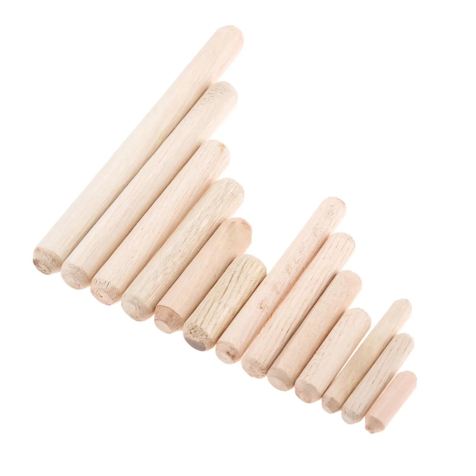 hölzerne Passstifte, Schrank Schublade rund geriffelt Holz Handwerk Dübel Stifte Stangen Set Möbelbeschlag M6 M8 M10 50–200 Stück(8x60mm 50pcs)