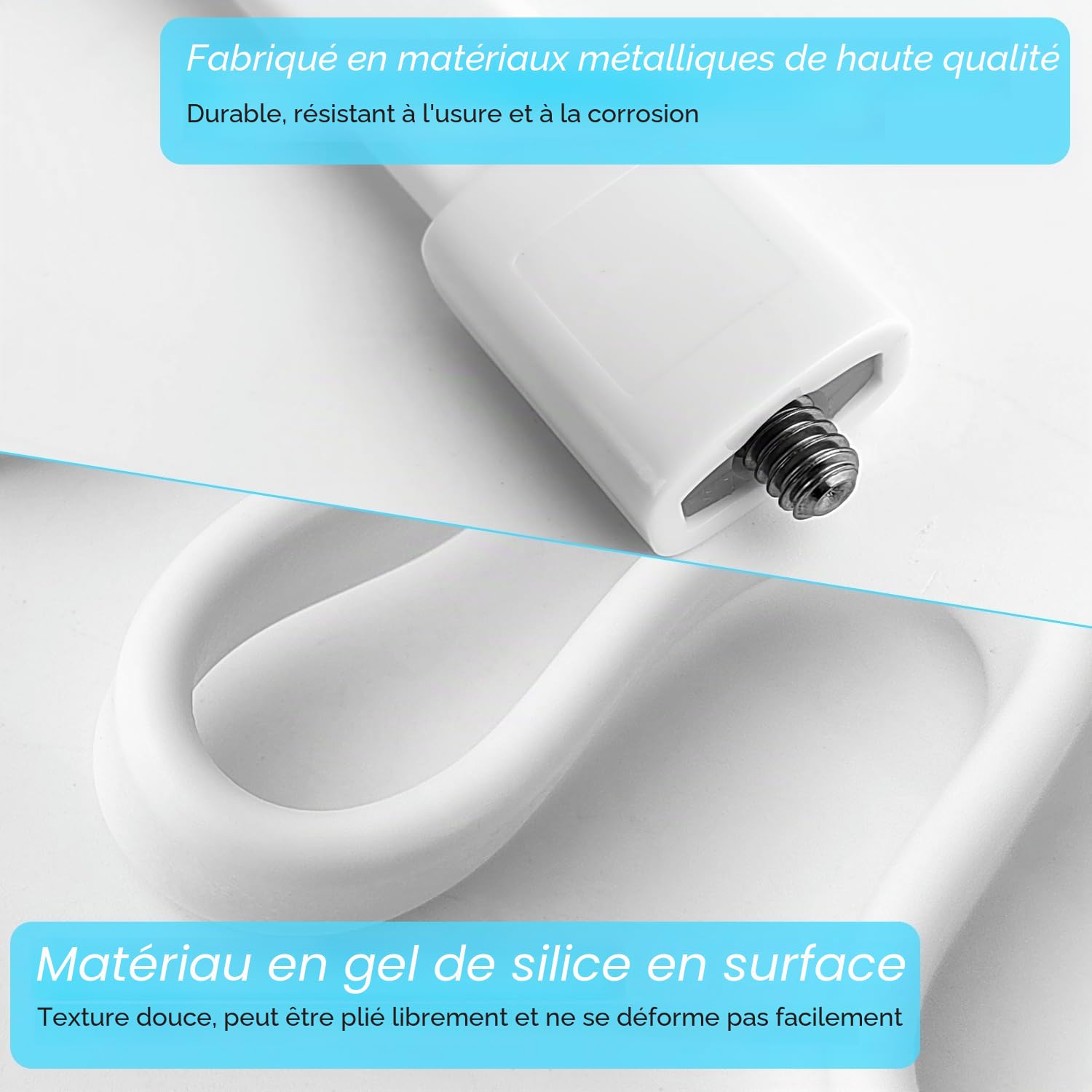 50 × 2 × 0,8cm Bracket de Moniteur sans Percevoir, Caoutchouc Antidérapant, Support babyphone, pour Support Eufy, Convient pour Les Résidences Universitaires, Les Cours et Les Pavillons