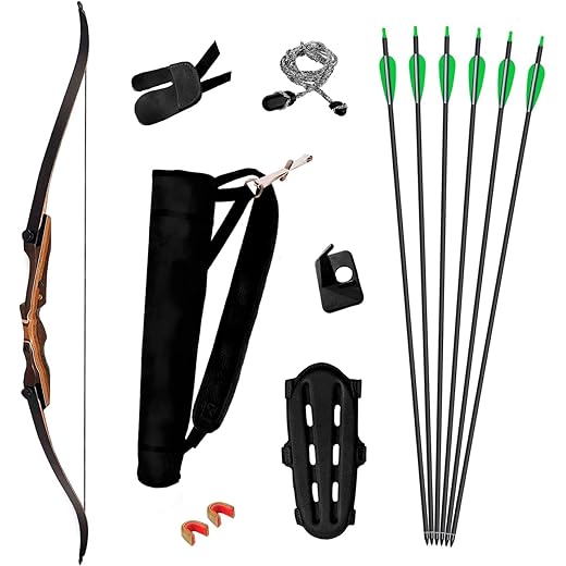 Samick Sage Takedown Recurve Bow and Arrow Set 62 inches - Ready to Use Archery Set Including All Accessories Needed to Start Shooting