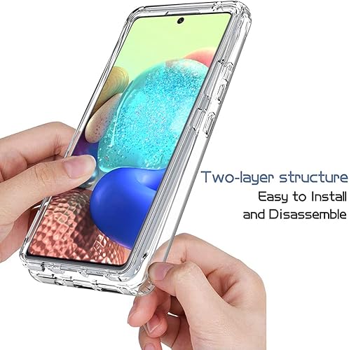 Miniatura 4 de Funda transparente compatible con Galaxy A71 5G, Samsung A71 5G para niñas y mujeres, bonita funda protectora de TPU de cristal a prueba de golpes