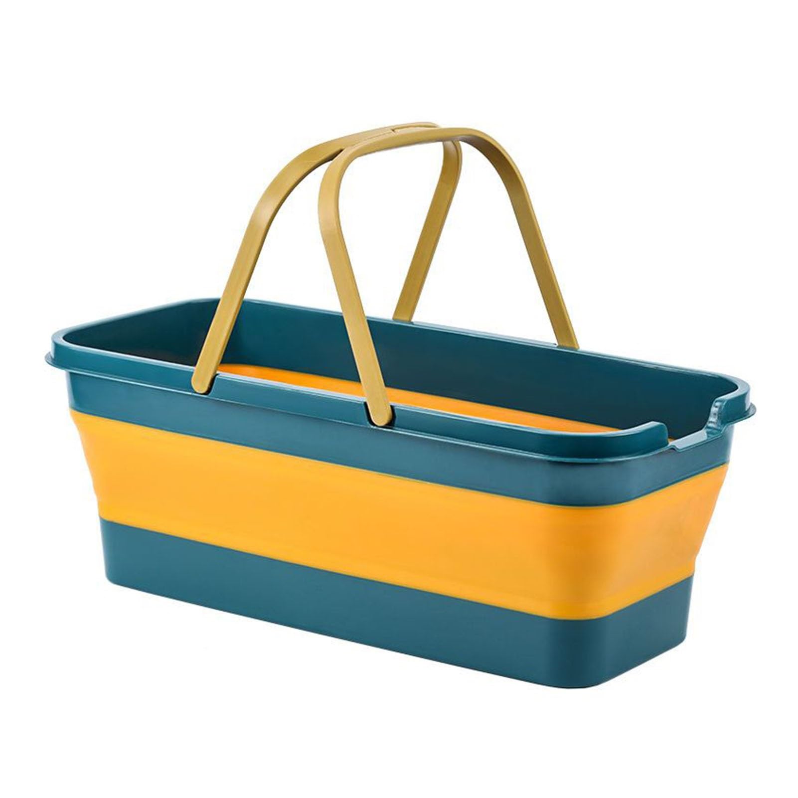 BZJPRFC Secchio Pieghevole for La Pulizia del Mocio, 12 Litri (3,17 Galloni) Secchio in Plastica Pieghevole con Ruote Adatto for La Pulizia della Casa, Il Campeggio E Il Camper