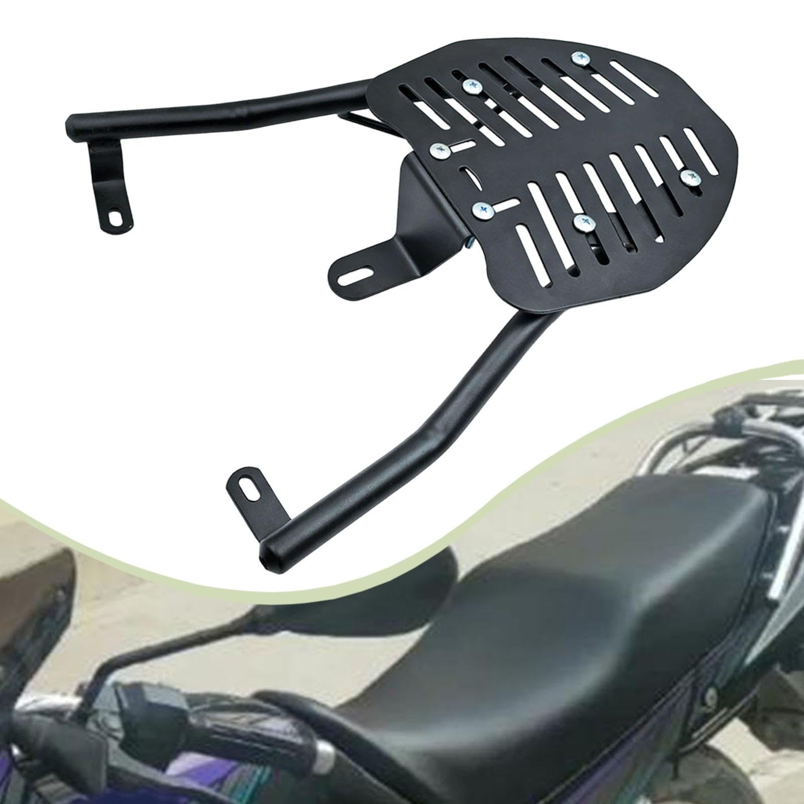 Porte-bagages arrière pour vélo électrique, porte-bagages en fer pour moto 26,4 x 26,2 cm