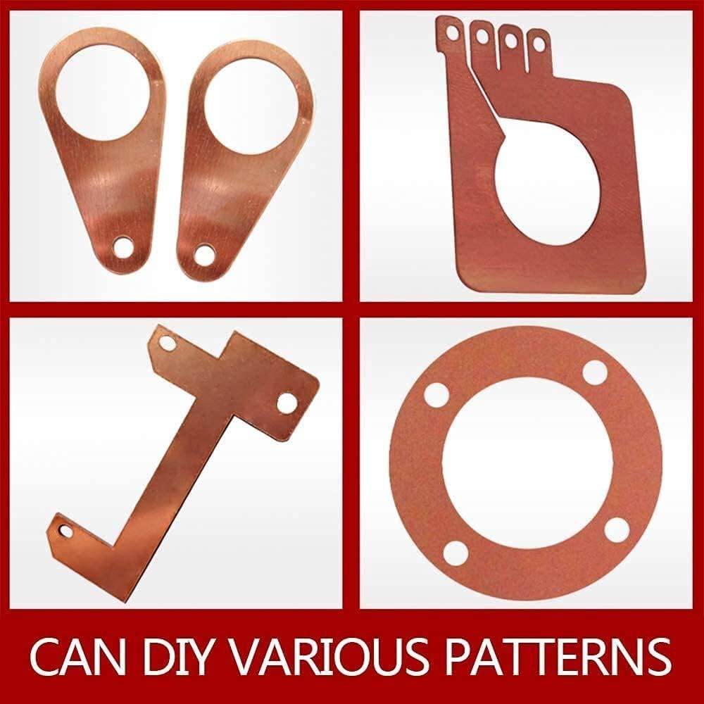 Metal Copper foil Pure Copper Sheet foil Copper Sheet Brass Metal Thin Sheet Percision Metals for DIY Experiment Sheet Brass Plate Brass Plate (Size : Thick:2mm/0.08inch) (Thick:1.5mm/0.06inch)