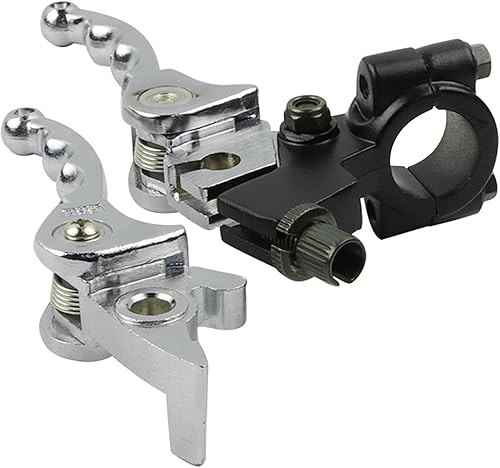 FLYPIG Palanca de freno de embrague de aluminio plegable para manillar de 0.866 in, 7/8 pulgadas, apta para 50 cc, 70 cc, 90 cc, 110 cc, 125 cc,