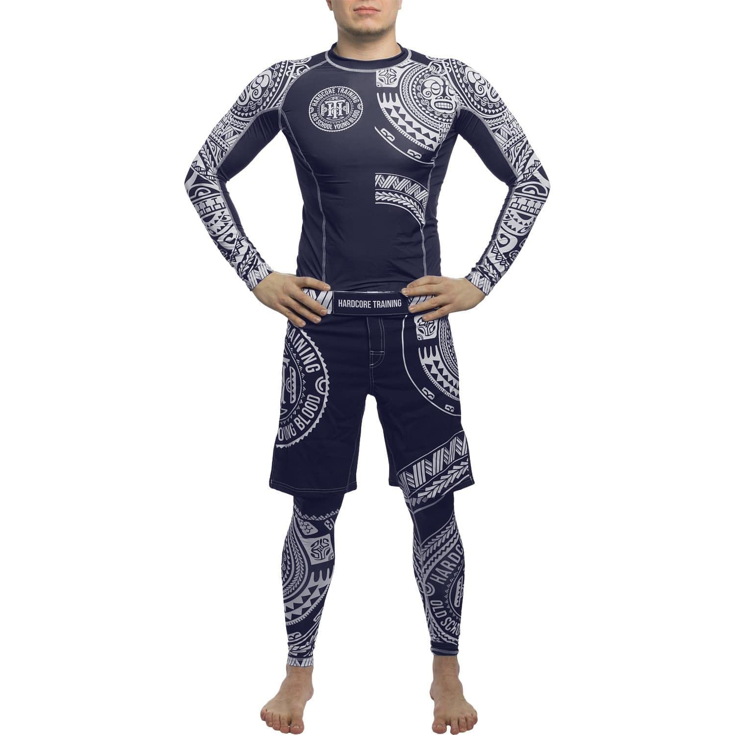Hardcore Training Rash Guard Men's Chemise de Compression Homme MMA BJJ Fitness Arts Martiaux No Gi Grappling Boxe Workout