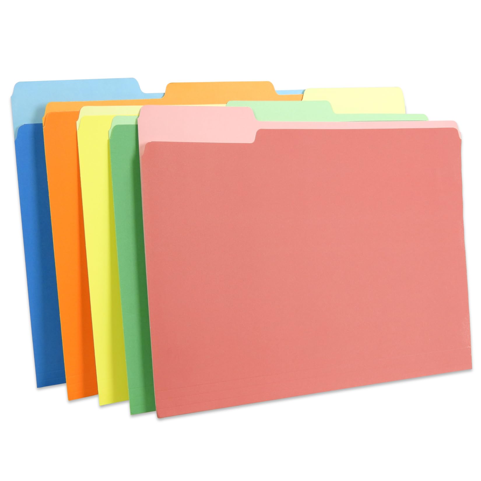 RAYSON Cartelle portadocumenti Manila formato lettera, 1/3, colori assortiti, organizza e colora i tuoi documenti!