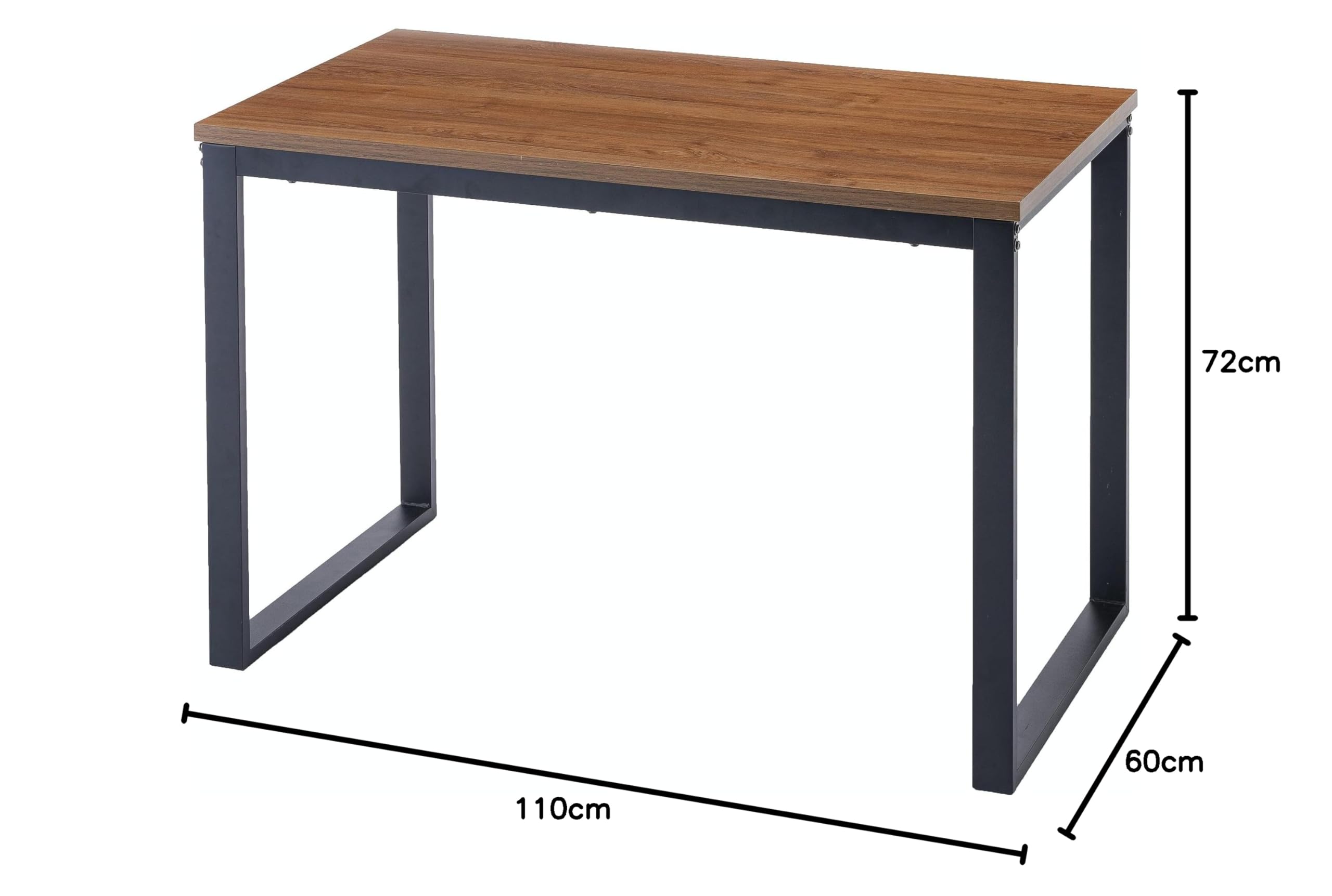 Amazon | カインズ(CAINZ) ワークデスク ブラウン 110×60×72cm W12