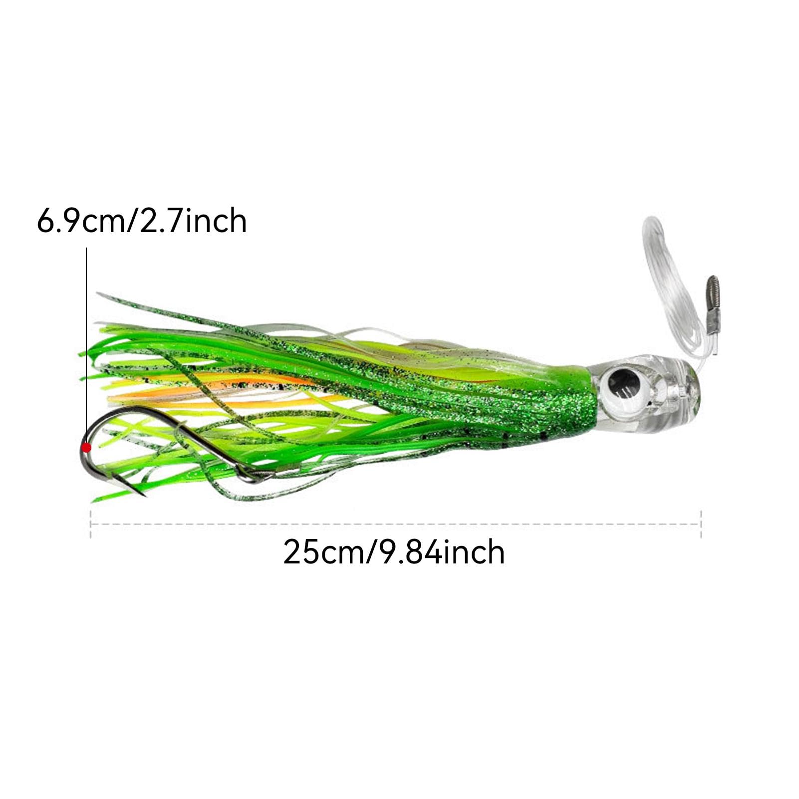 Esca da pesca con acqua salata, 6 esche da pesca in acqua salata, con ganci, esche da pesca artificiali per pesci d'acqua salata e d'acqua dolce