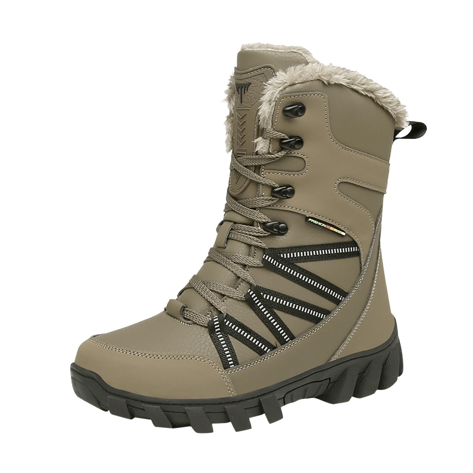 Botas de invierno para hombre, talla grande, para exteriores, para invierno, para nieve, desierto, de piel, tacón de bloque, para caminar por la ciudad fría, Chelsea, impermeables, antideslizantes
