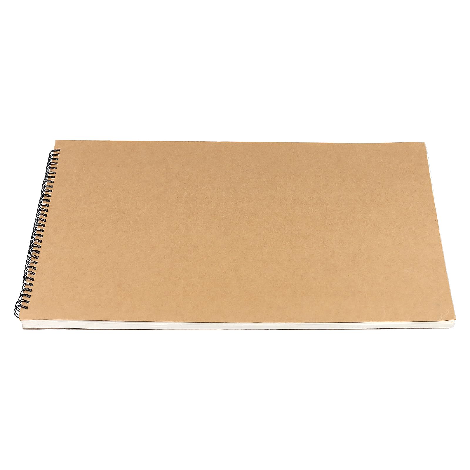 DAKFOOK 8 cuadernos de bocetos A3, 30 hojas/60 páginas hacia arriba, bloc de bocetos con espiral, bloc de dibujo A3, álbumes de recortes de arte con cubierta de papel kraft para dibujar y tomar notas