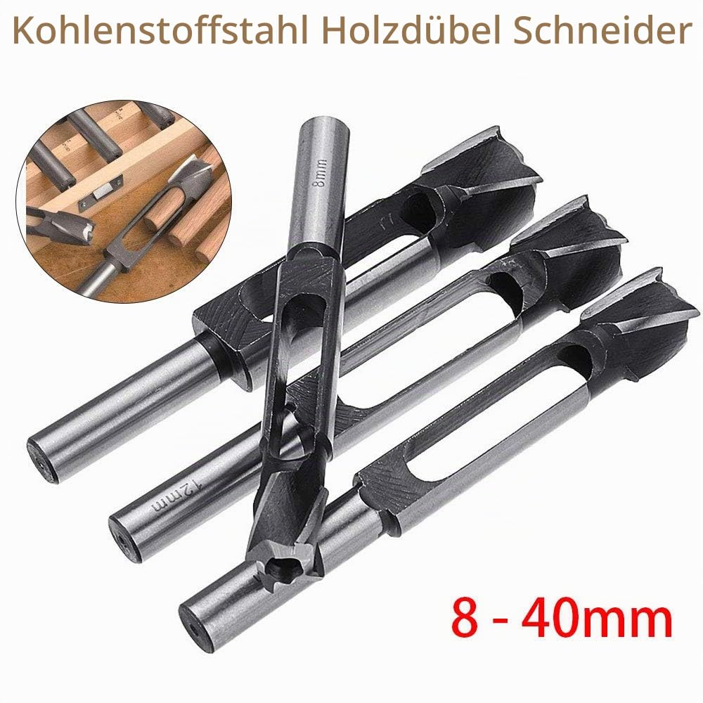 Dübel-Zapfenbohrer, tiefer Zapfenschneider, Kernbohrer, Holzarbeiten, Möbelherstellung, Tischlerei, Werkzeug, Durchmesser 25 mm
