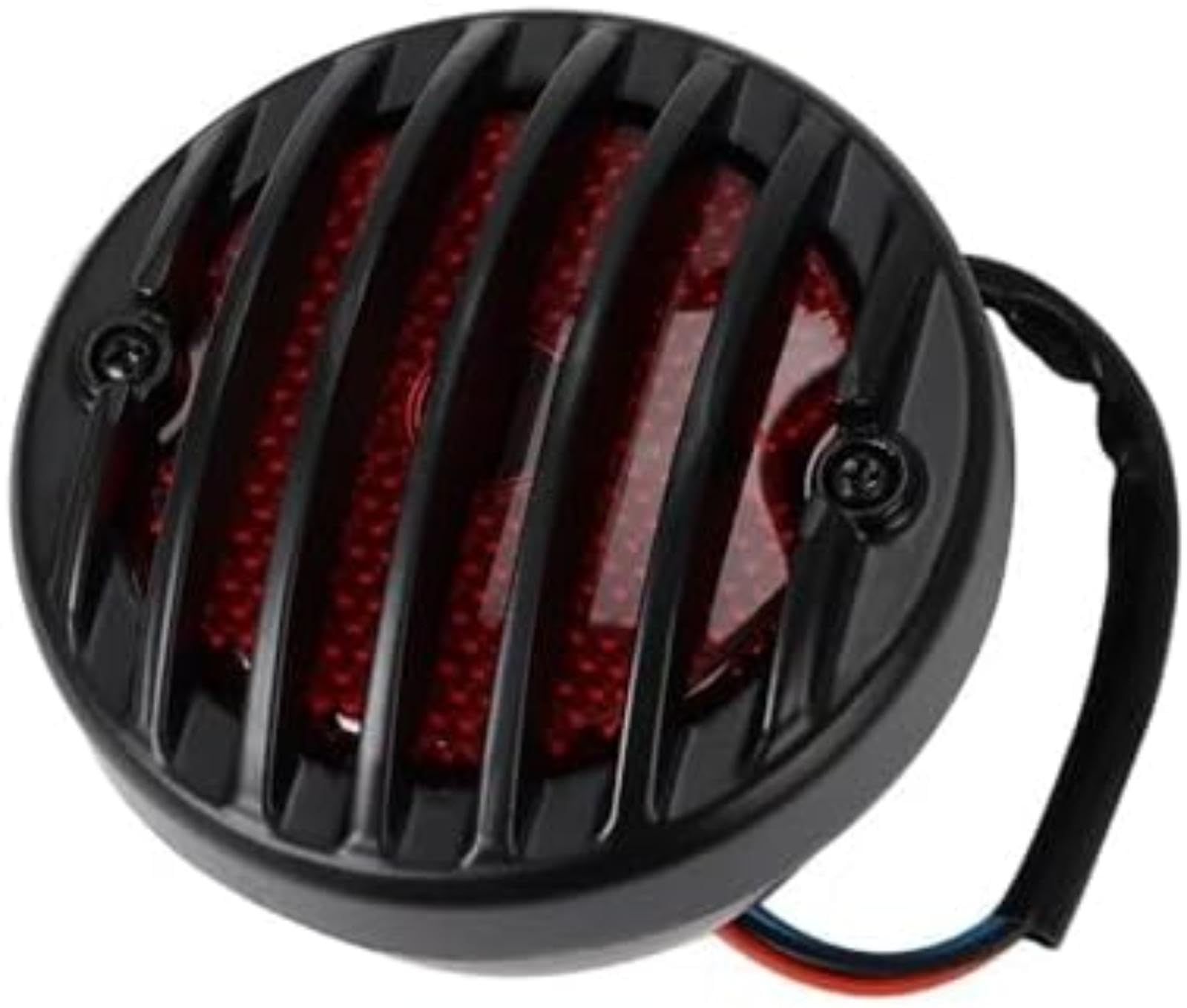 Światło tylne Uniwersalne mocowanie boczne motocykla Tylna lampa stopu 12 V Czerwony wskaźnik, do pojazdów terenowych ATV, do niestandardowego Choppera Tylne światło hamowania (Metal)