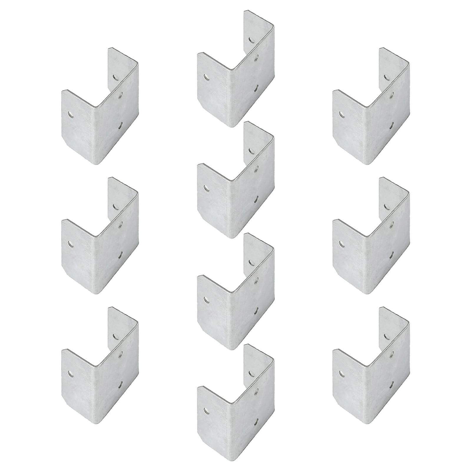 10 Pcs Multiple Sizes Galvanized Fence Panel Clips Heavy Duty Rust Proof Metal Fixtures Corrosion Resistant Fence Clips for Enhanced Security
