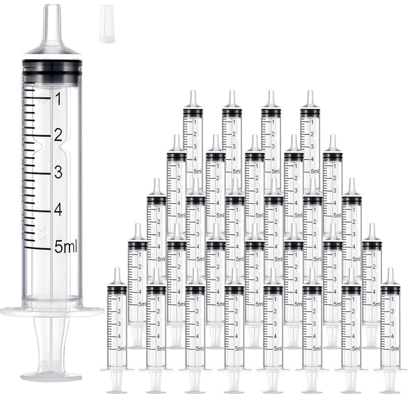 Salco 60 Pack 3ml Plastic Syringe Without Needle, Sterile - Syringes Tools for Feeding Pets, Measuring Syringe, Scientific Labs, Oil or Glue Applicatorc, Catheter Tip Individually Sealed for Liquid-image-10