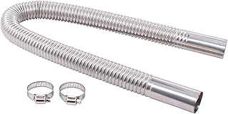 25mm Abgasschlauch Edelstahl Auspuffrohr Gas-Entlüftungsschlauch Für Autos Luft Diesel Heizung 60cm