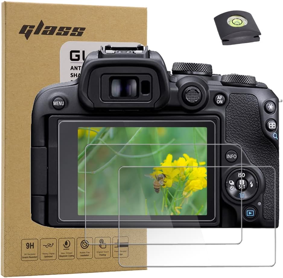 Macolink Screen Protector for Canon EOS R10 R100, Tempered Glass Camera Screen protection Cover (3+1 Pack)