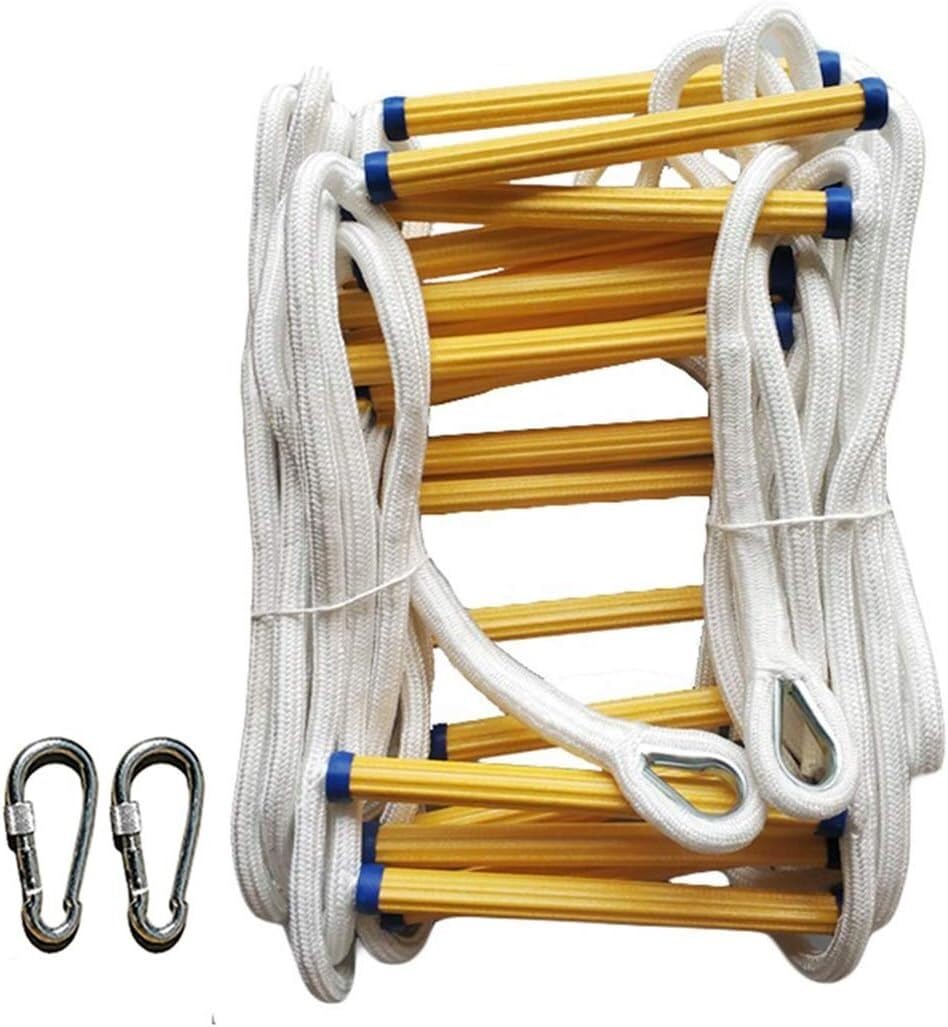 Escape Rope Ladder With Hook, Used For Game Machine Treehouse, Can Be Quickly Deployed, Suitable For Windows(8m/26.2ft)